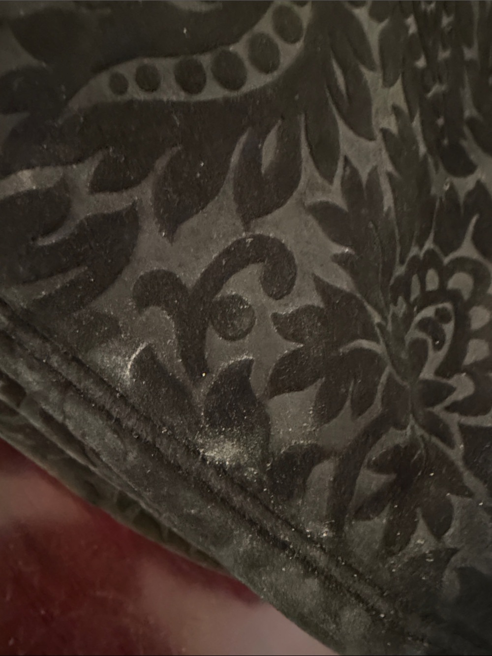 👛👛👛BOGOHO👛👛👛VTG Koret Black Floral-Embossed Chain Shoulder Bag - Picture 12 of 16